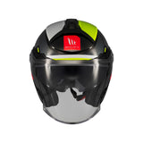 MT Cosmo Silence Open Face Helmet Fluo