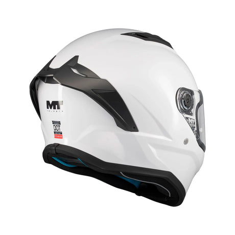 MT Stinger 2 Pure Motorcycle Full Face Helmet Gloss White