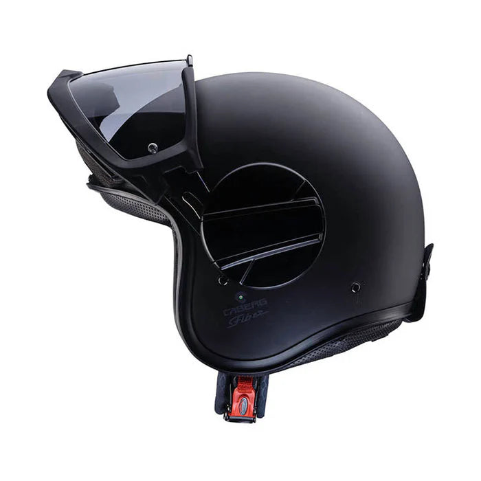 Caberg Jet Ghost X Plain Matt Black Motorcycle Helmet