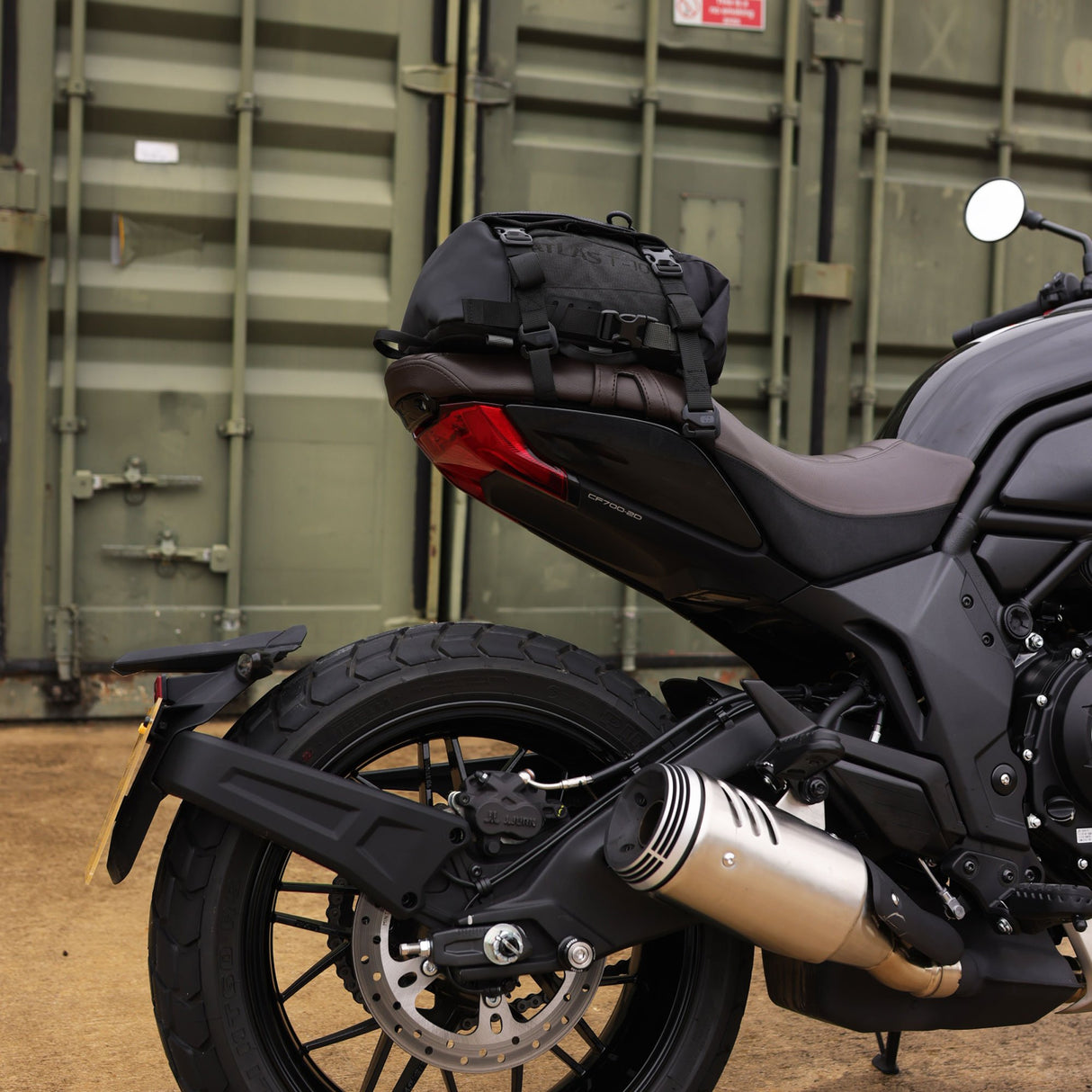 Oxford Atlas T-10 Advanced Tourpack Motorcycle Motorbike Luggage Tail Bag 10L Charcoal/Black
