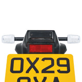 Oxford EL336 Motorcycle Rectangle Indicator Black Long Stem Clear Lens