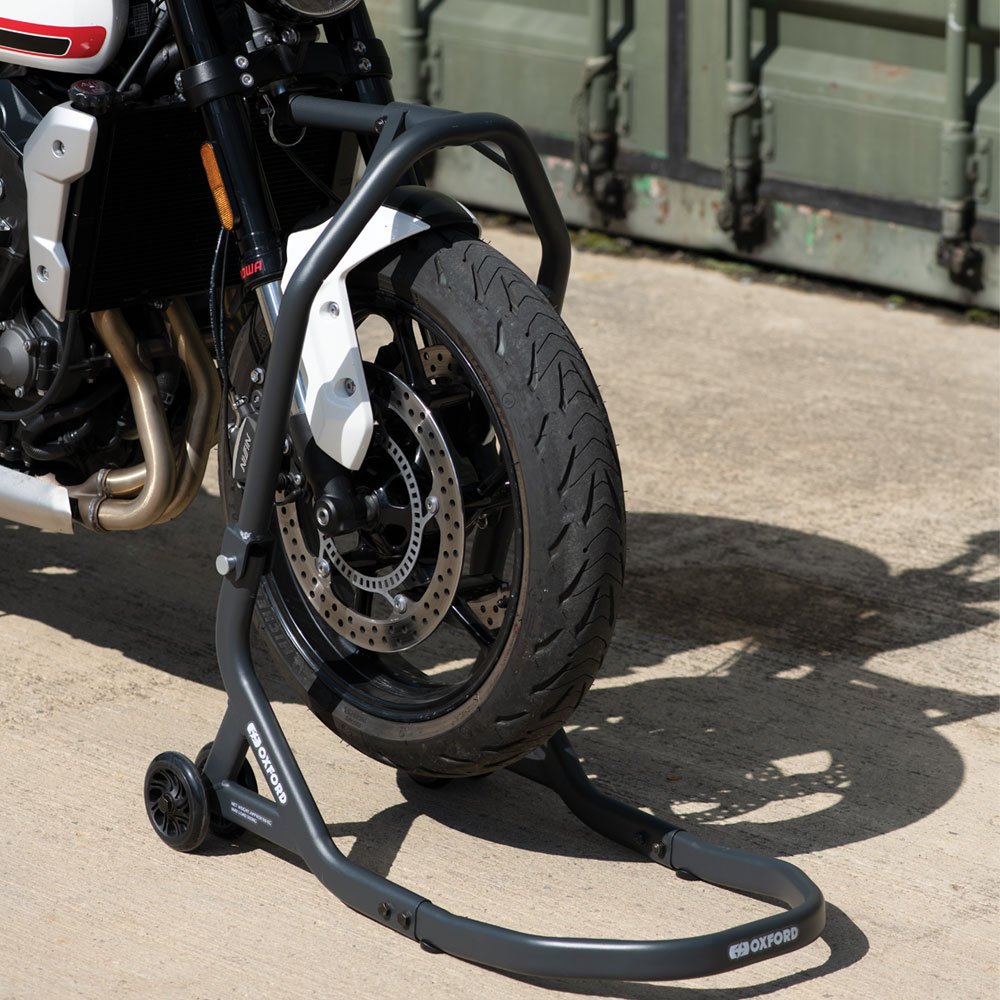 Oxford OX265 ZERO-G Headstock Motorcycle Front Paddock Stand Heavy Duty