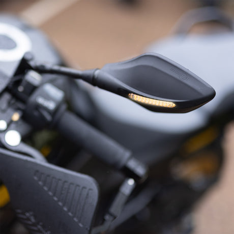 Honda C95 Oxford OX512 Motorcycle Mirror Signal Indicator LED Adjust Universal 10mm Left