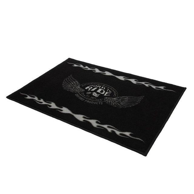 Oxford OX935 Door Mat Motorcycle Workshop Flame 90 x 60cm