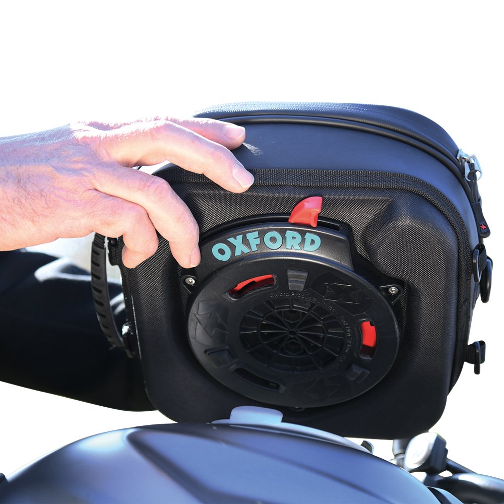 Oxford OL525 S-Series Q4s Tank Bag Motorcycle Motorbike Quick Release Bag 4L Black