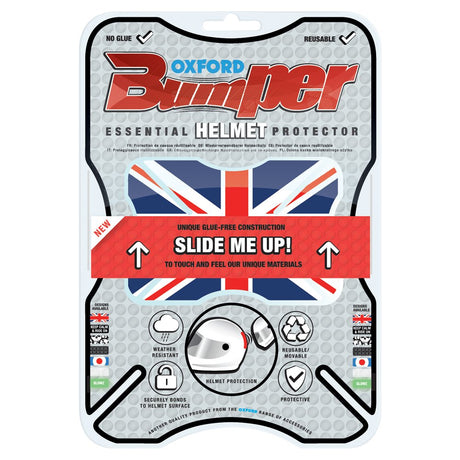 Oxford OX527 Union Jack Motorcycle Helmet Bumper Protector