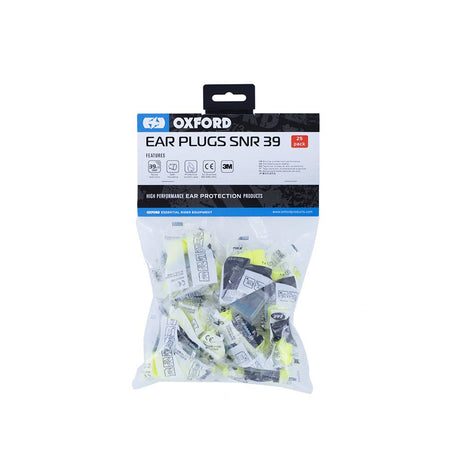 Oxford OX625 High Performance Ear Plugs SNR39 - 25 Pairs
