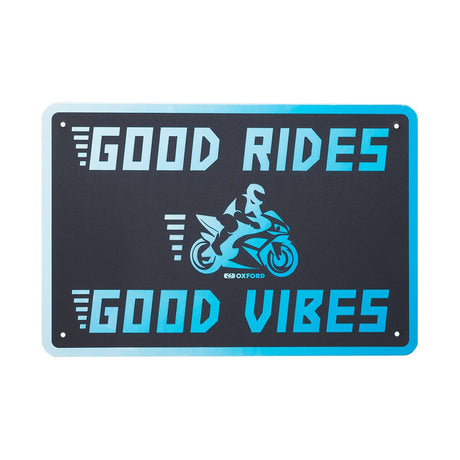 Oxford OX379 Garage Workshop Metal Sign: GOOD VIBES