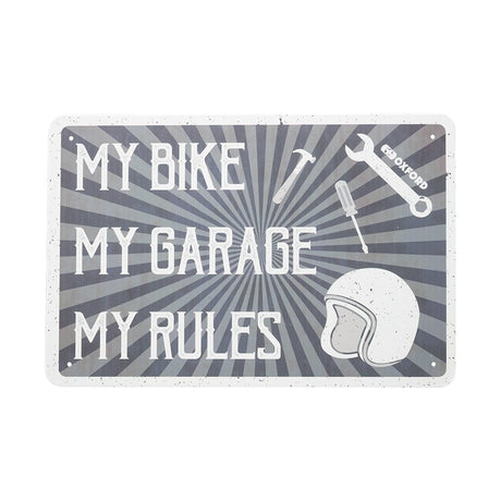 Oxford OX378 Garage Workshop Metal Sign: MY RULES