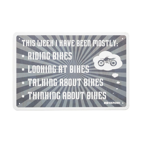 Oxford OX385 Garage Workshop Metal Sign: THIS WEEK