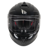 MT Draken Gloss Black Motorcycle Helmet DD Chinstrap