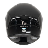 MT Draken Gloss Black Motorcycle Helmet DD Chinstrap