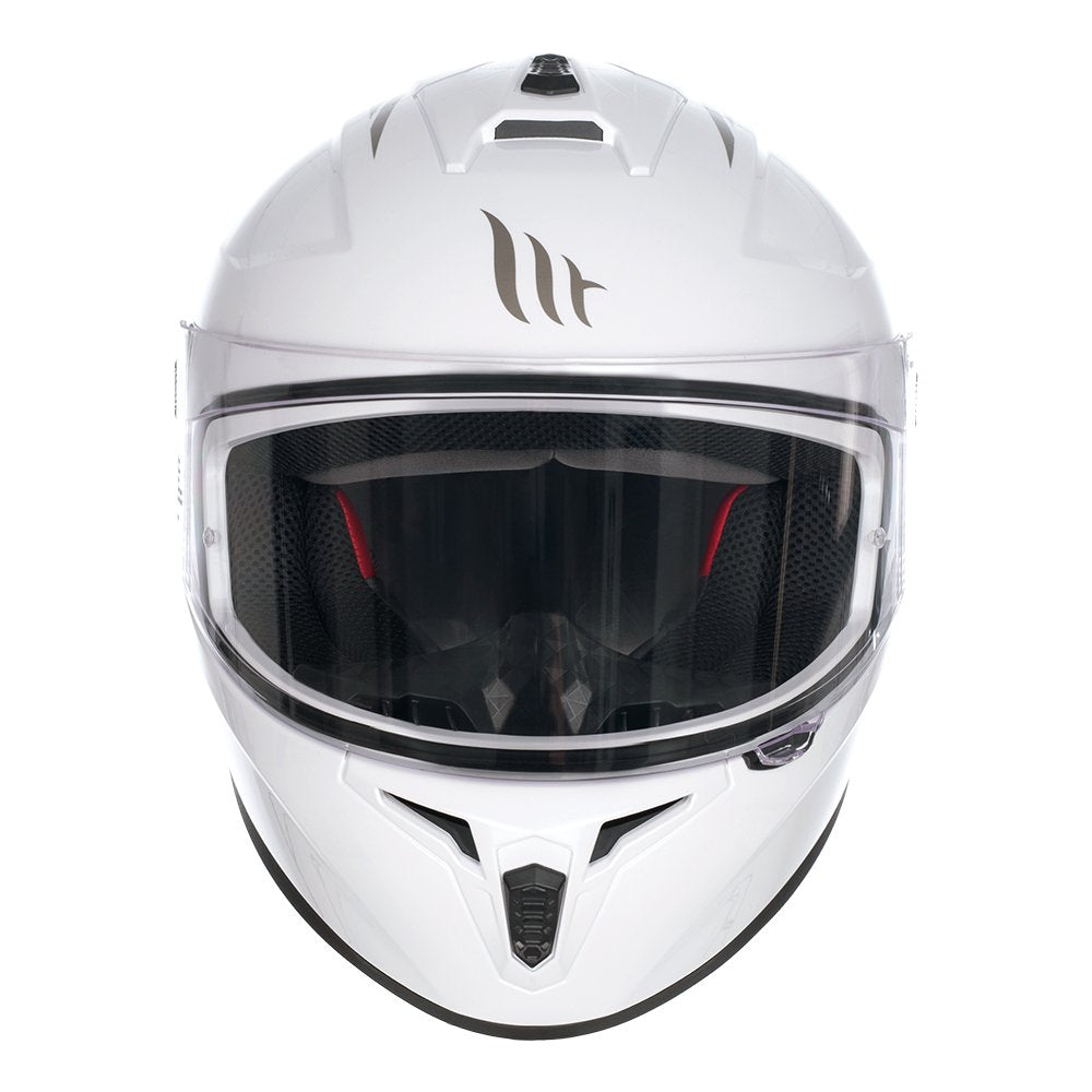 MT Draken Gloss Pearl White Motorcycle Helmet