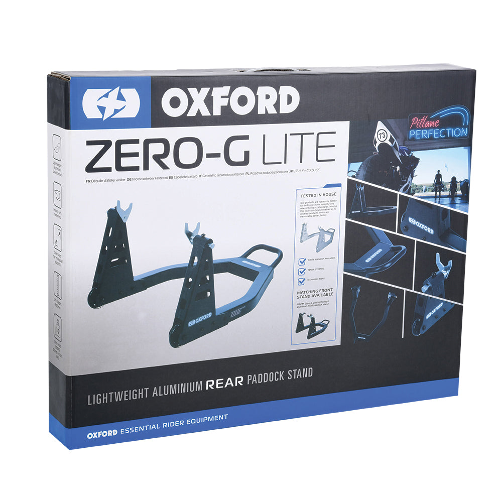 Oxford OX284 ZERO-G LITE Motorcycle Lightweight Rear Paddock Stand Heavy Duty