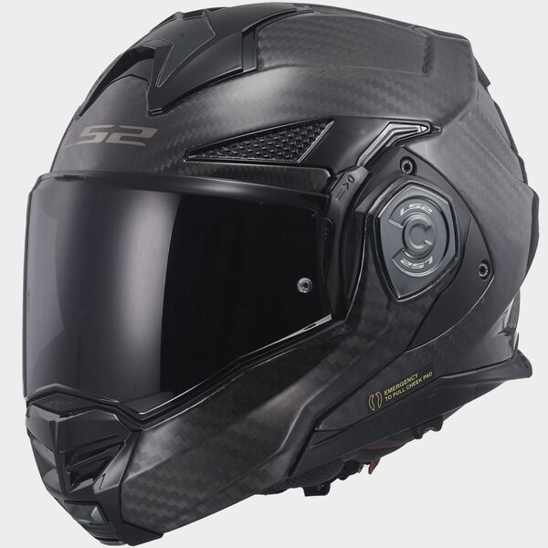 LS2 FF901 ADVANT X Solid Gloss Carbon 180° Modular Motorcycle Helmet