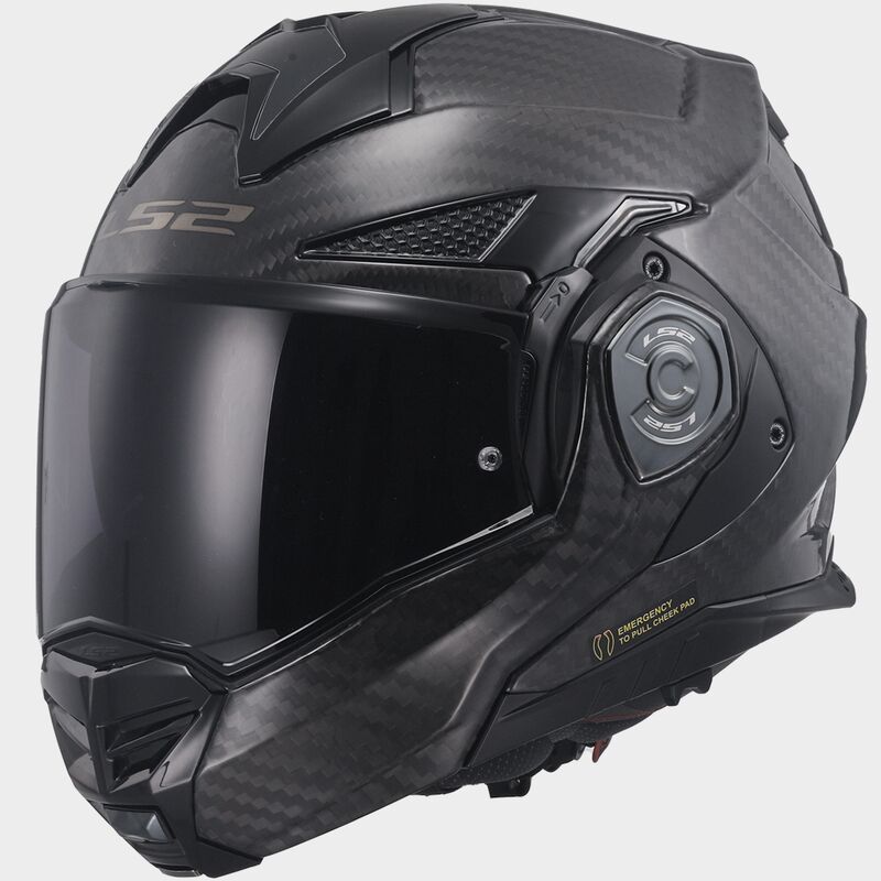 LS2 FF901 ADVANT X Solid Matt Carbon 180° Modular Motorcycle Helmet