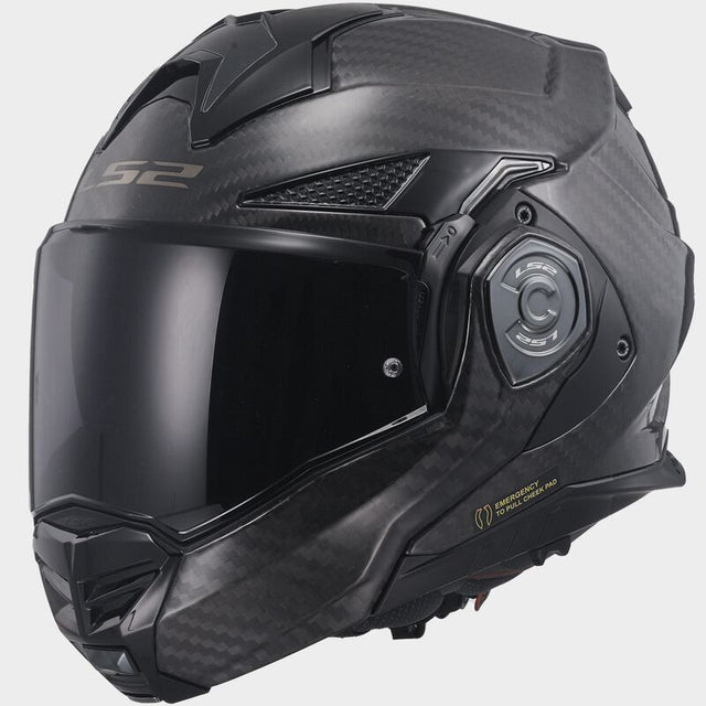 LS2 FF901 ADVANT X Solid Matt Carbon 180° Modular Motorcycle Helmet
