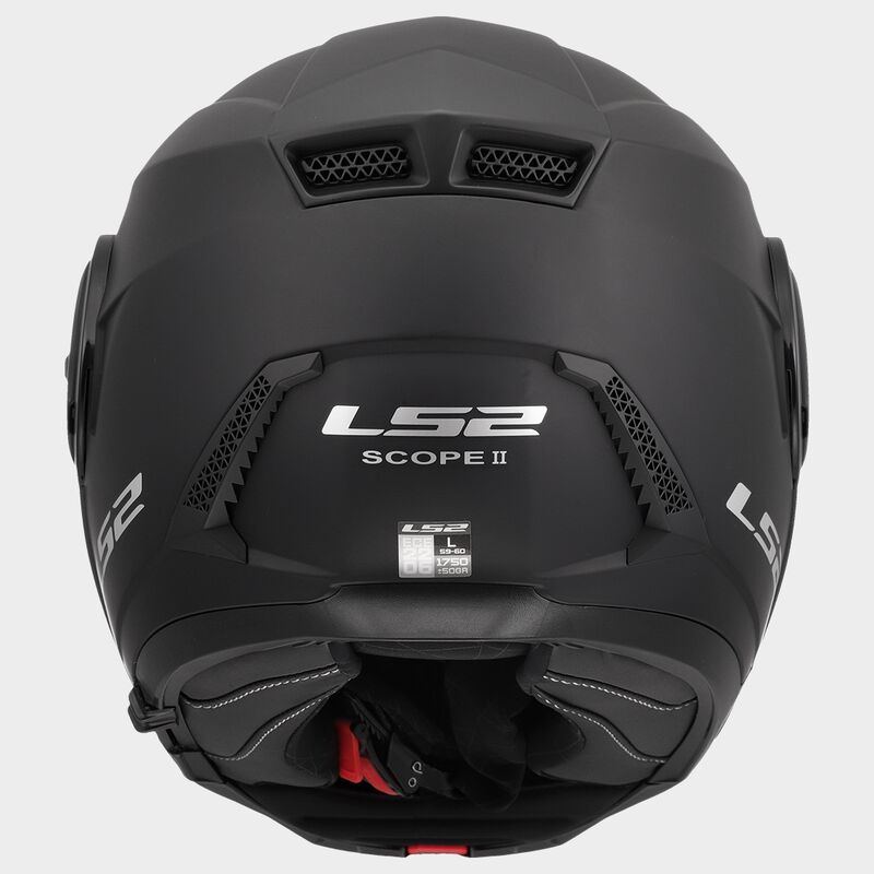 LS2 FF902 Scope II Solid Gloss White 90° Flip Modular Motorcycle Helmet