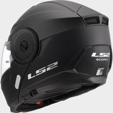 LS2 FF902 Scope II Solid Gloss White 90° Flip Modular Motorcycle Helmet