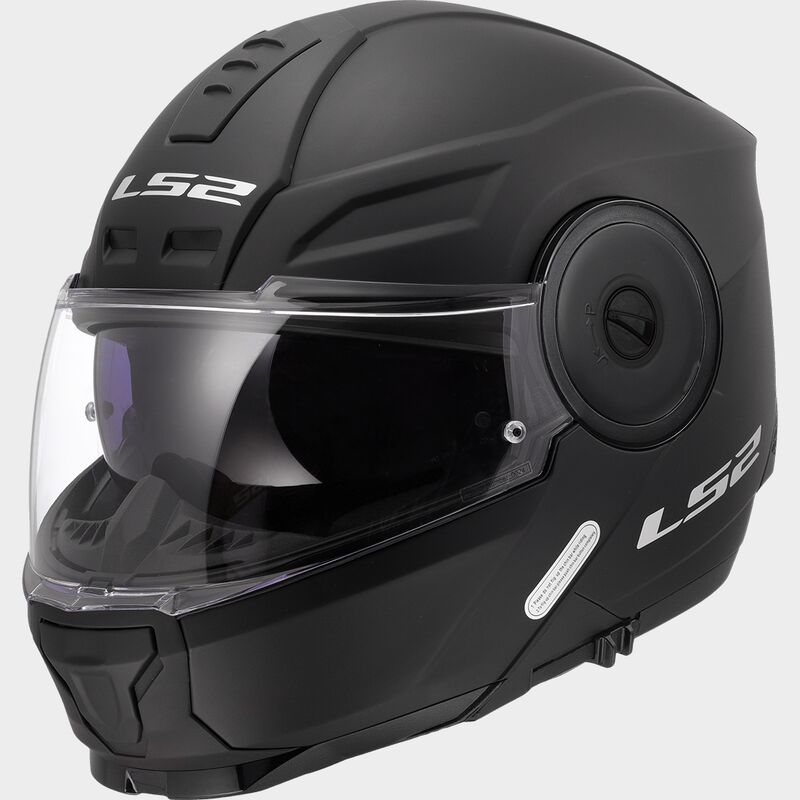 LS2 FF902 Scope II Solid Matt Black 90° Flip Modular Motorcycle Helmet