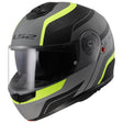 LS2 FF908 STROBE II Monza Matt Black Hi-Vis 90° Flip Modular Motorcycle Helmet