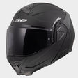 LS2 FF910 Advant II Solid Matt Black 180° Flip Modular Motorcycle Helmet