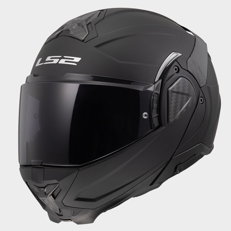 LS2 FF910 Advant II Solid Matt Black 180° Flip Modular Motorcycle Helmet