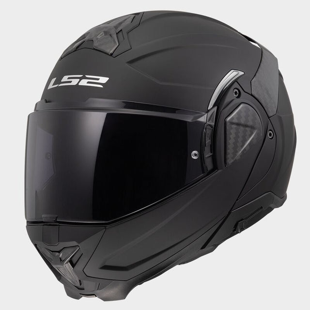 LS2 FF910 Advant II Solid Matt Black 180° Flip Modular Motorcycle Helmet
