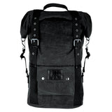 Oxford Heritage Waxed Cotton Motorcycle Motorbike Backpack 30 Litre Black
