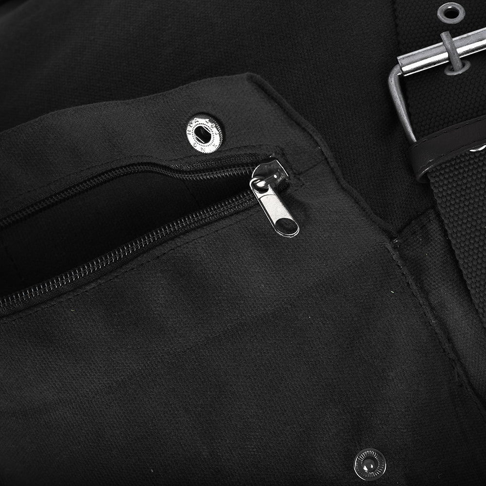 Oxford Heritage Waxed Cotton Motorcycle Motorbike Backpack 30 Litre Black
