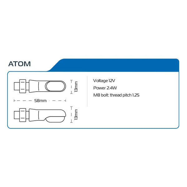 Oxford EL350 ATOM Mini Indicators (incl. 2 resistors)