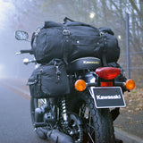 Oxford Heritage Waxed Cotton Motorcycle Motorbike Roll Bag 20L Black