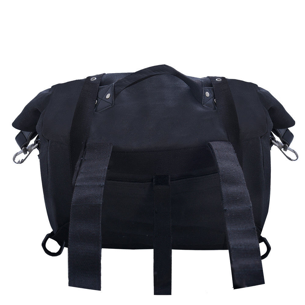 Oxford Heritage Motorcycle Panniers Bike Side Bags Soft Luggage Pair 40L Black