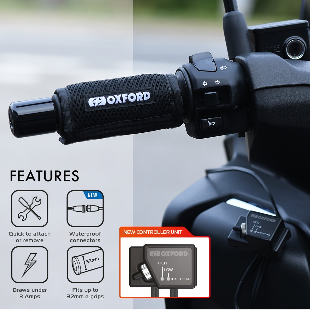 Oxford EL694 HotGrips Wrap - Advanced Heated Motorcycle Overgrips