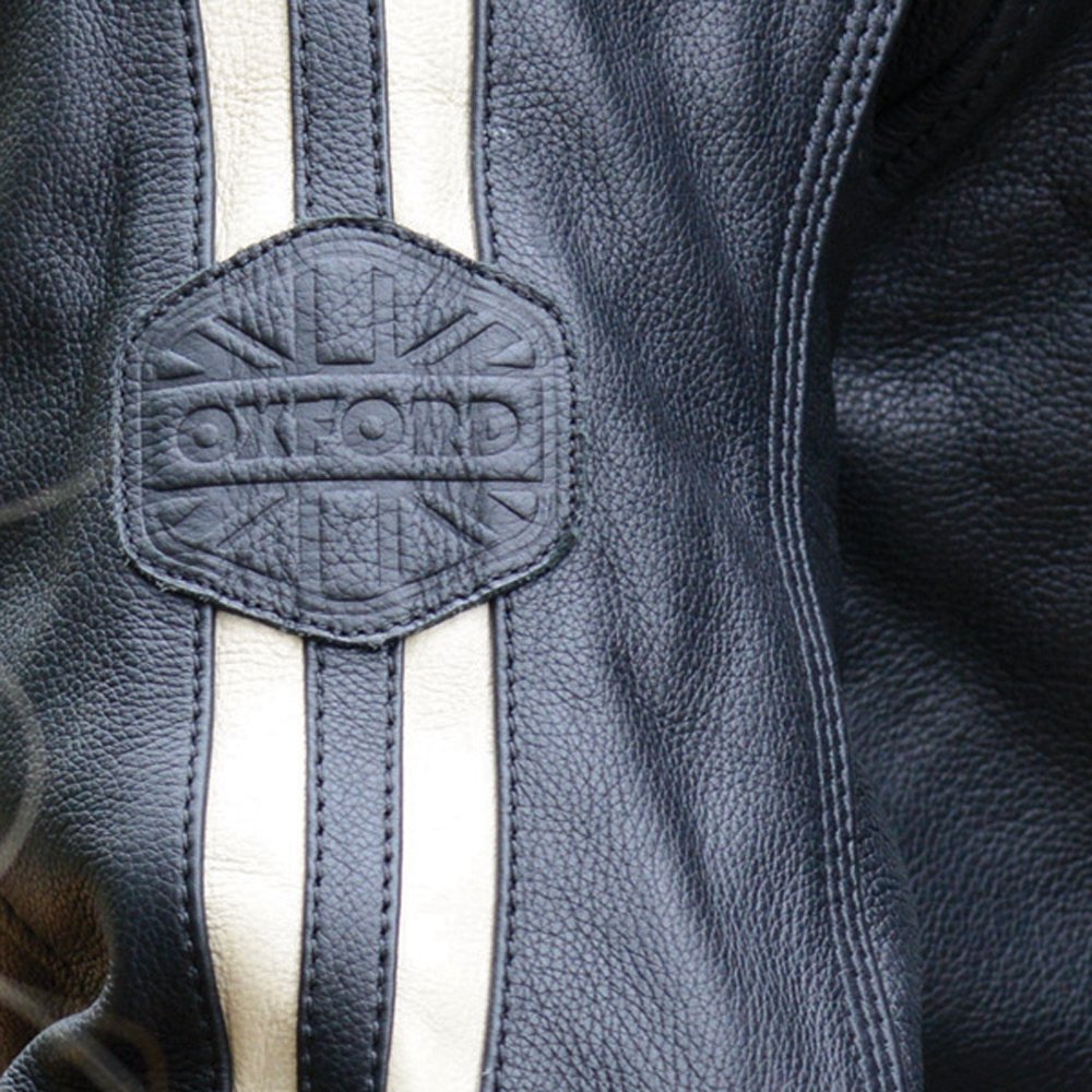 Oxford Bladon Men's Leather Motorcycle Jacket Black
