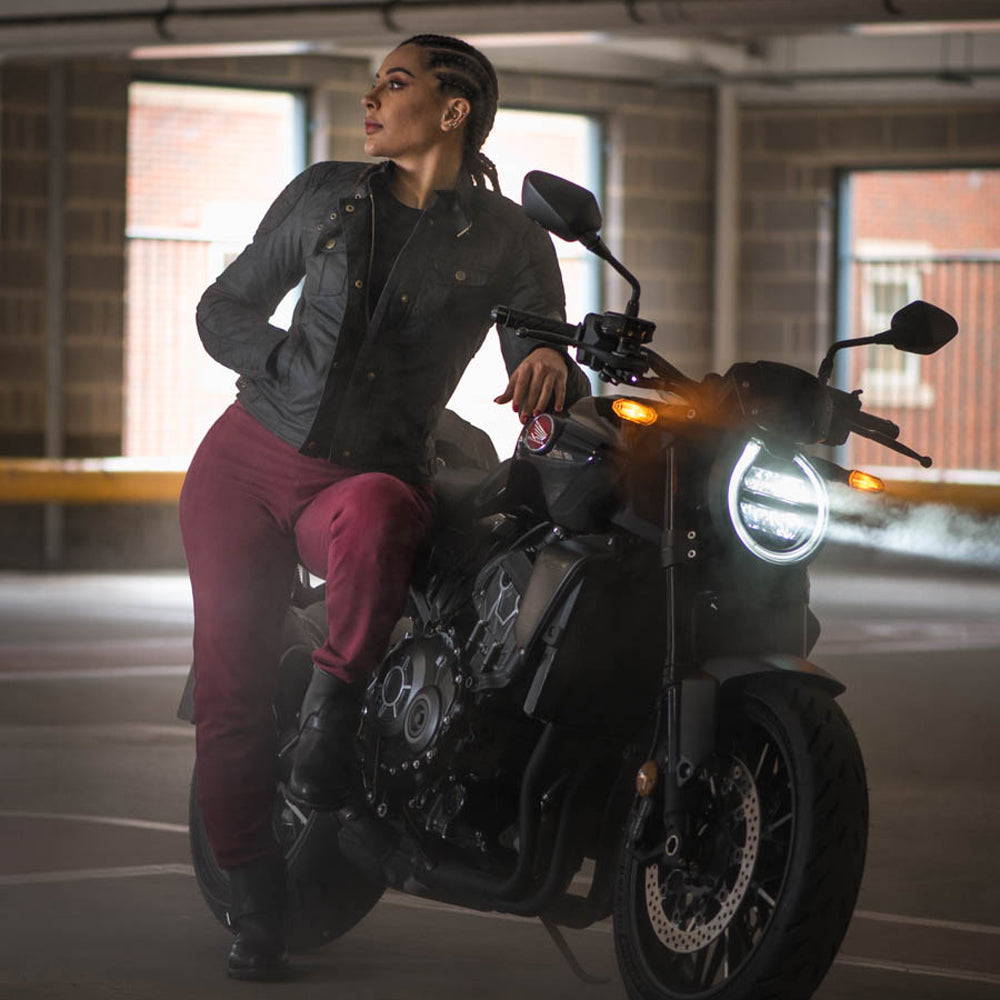 Oxford Holwell 1.0 Ladies Motorcycle Jacket Black
