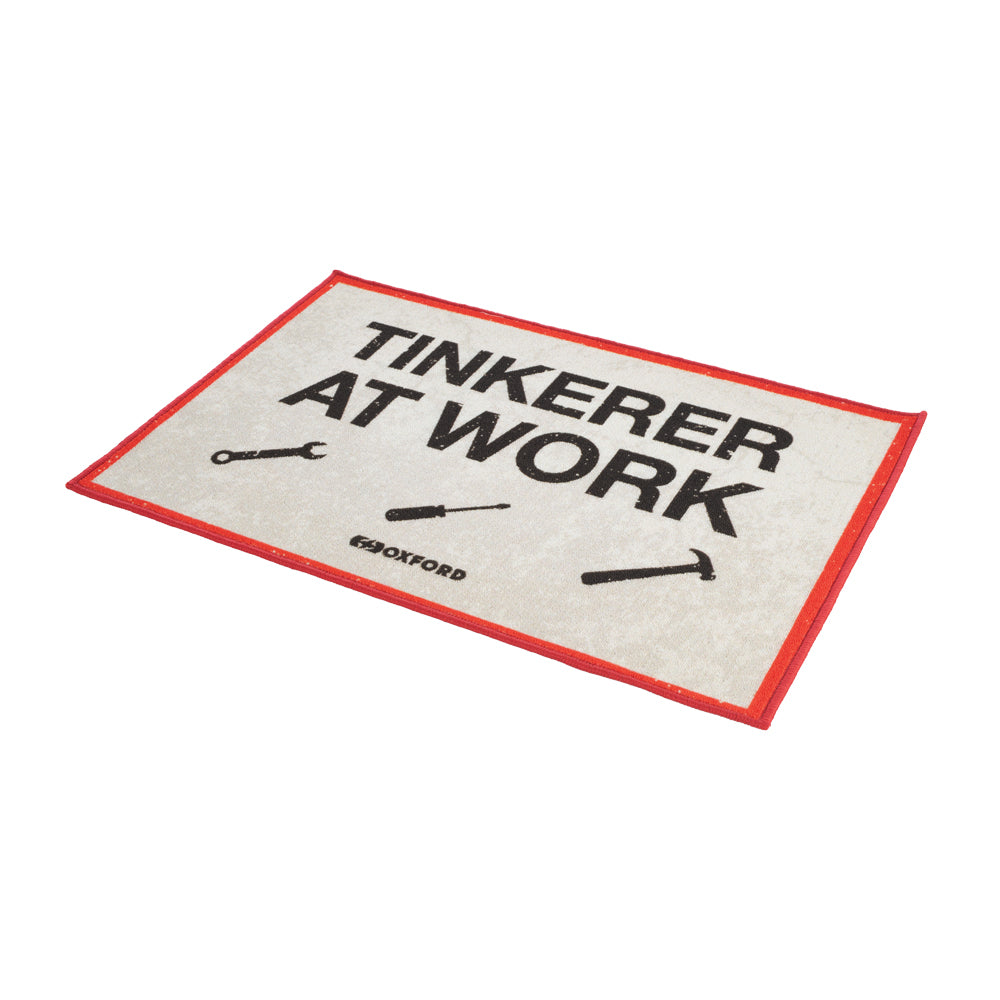 Oxford OX950 Door Mat Motorcycle Workshop Tinkerer 90x60cm