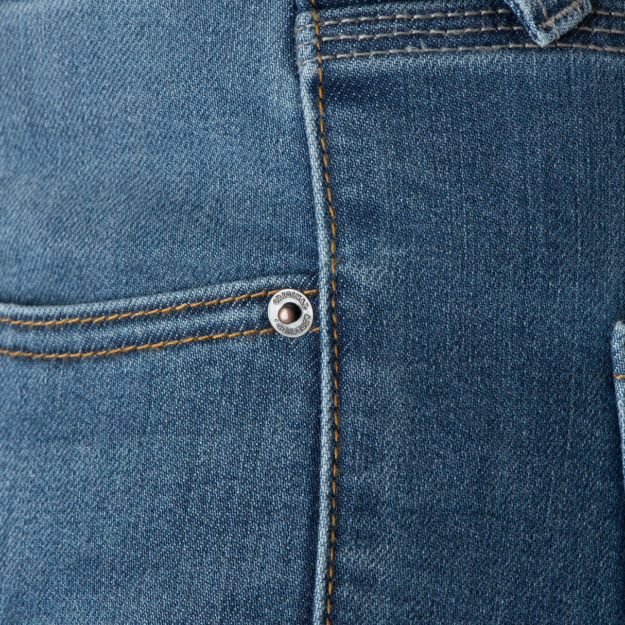 Oxford Original Approved AA Men's Motorcycle Jeans Slim Mid Blue