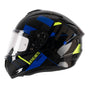 MT Targo Veneris A1 Gloss Blue Motorcycle Helmet Fluo Fluorescent