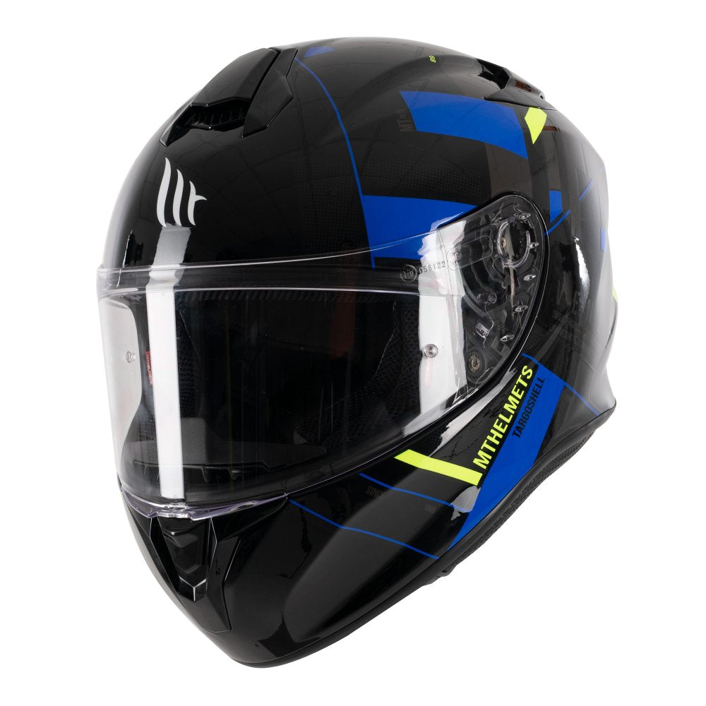 MT Targo Veneris A1 Gloss Blue Motorcycle Helmet