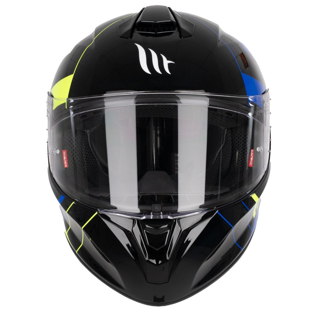 MT Targo Veneris A1 Gloss Blue Motorcycle Helmet