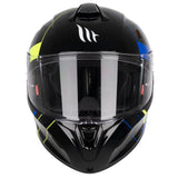MT Targo Veneris A1 Gloss Blue Motorcycle Helmet