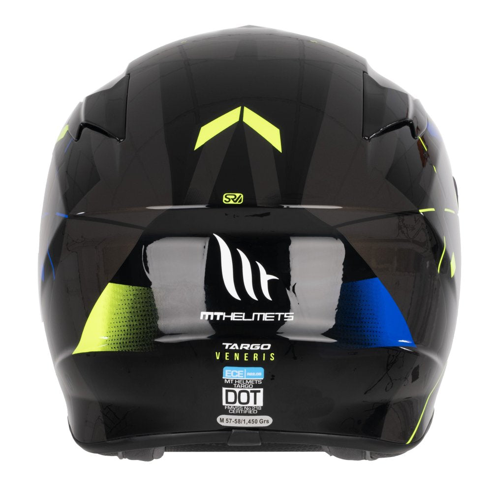 MT Targo Veneris A1 Gloss Blue Motorcycle Helmet
