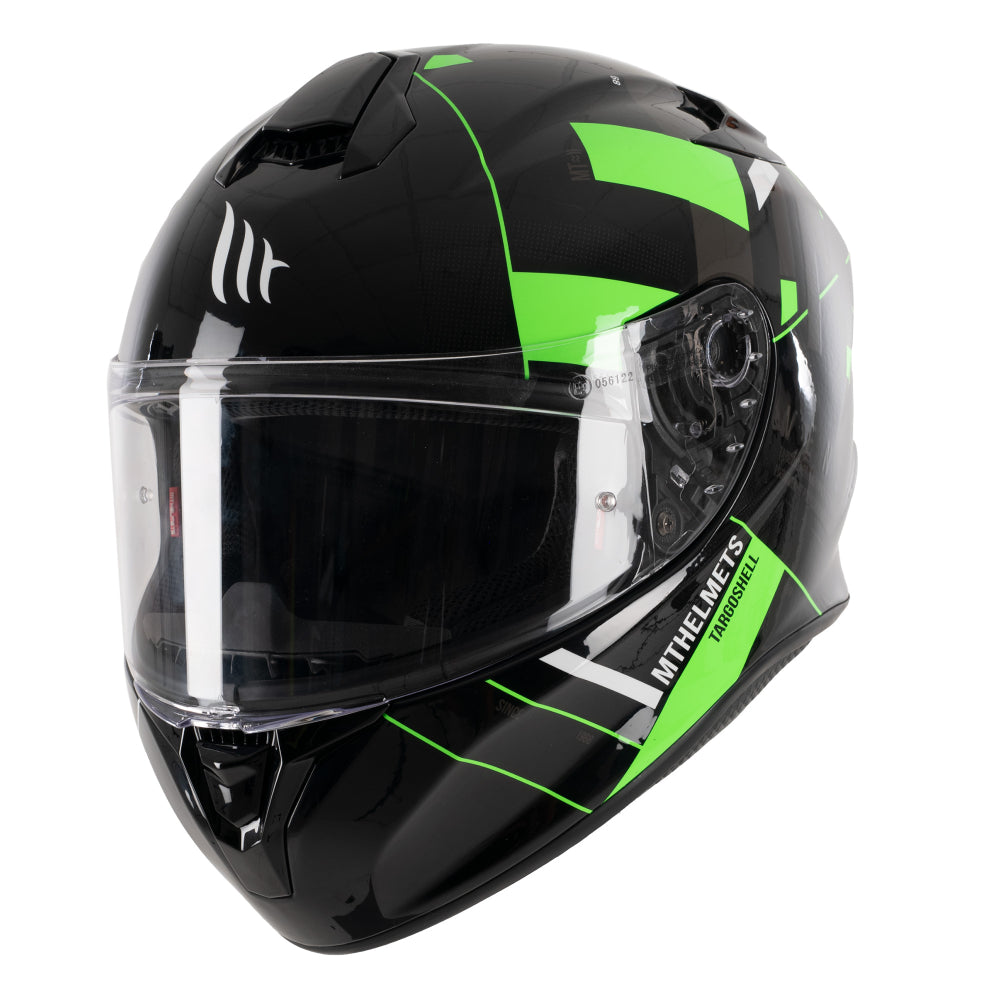 MT Targo Veneris A6 Gloss Fluo Green Motorcycle Helmet