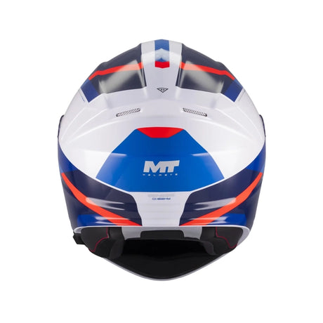 MT Genesis R SV Cheeky Gloss White Blue Red Motorcycle Flip Front Helmet