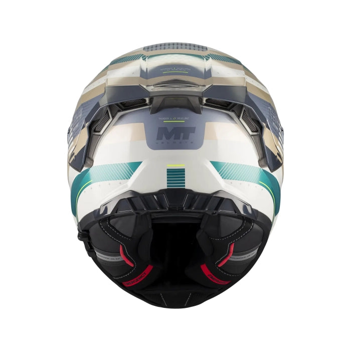 MT Thunder 4 R Relevant Motorcycle Full Face Helmet Gloss Grey Green