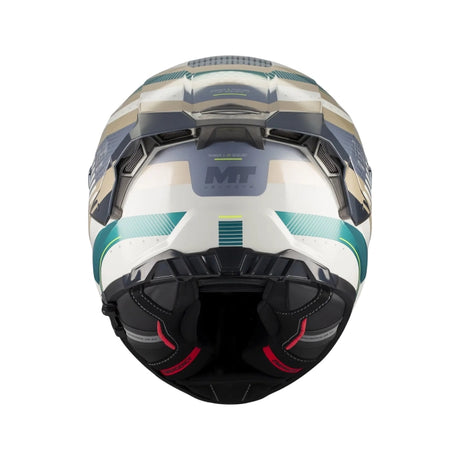 MT Thunder 4 R Relevant Motorcycle Full Face Helmet Gloss Grey Green