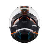MT Stinger 2 Core Motorcycle Full Face Helmet Gls Black White Orange