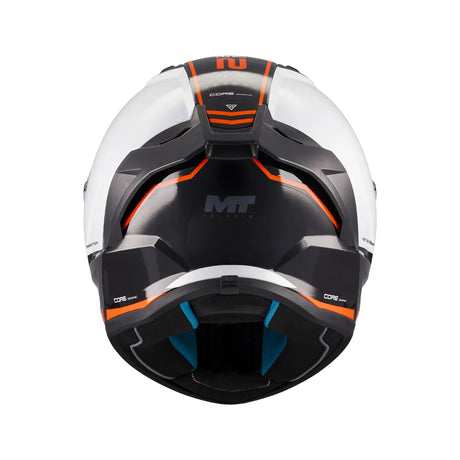 MT Stinger 2 Core Motorcycle Full Face Helmet Gls Black White Orange
