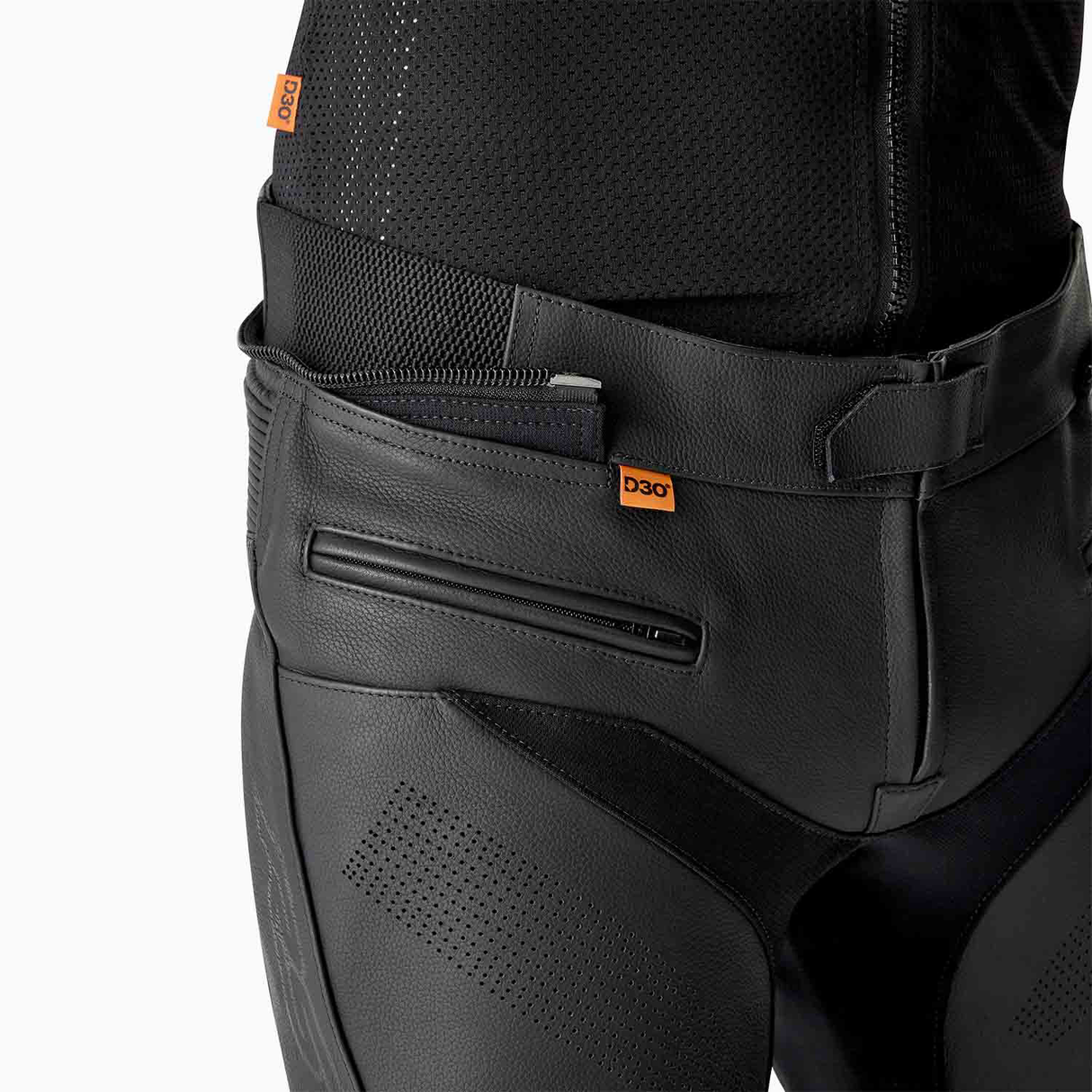 RST S1 D3O Ladies Leather Motorcycle Pants Black